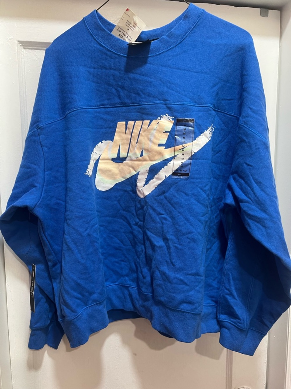 Nike Royal Blue Logo Crewneck Sweatshirt